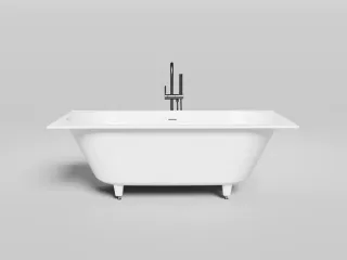 Ванна из искусственного камня Salini Ornella Axis Kit S-Stone 103521MRH 180x80см RAL снаружи